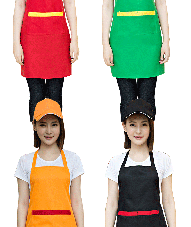 廣告圍裙定制logo水果店超市圍裙工作女廚房工作服男女圍腰訂做(圖18)