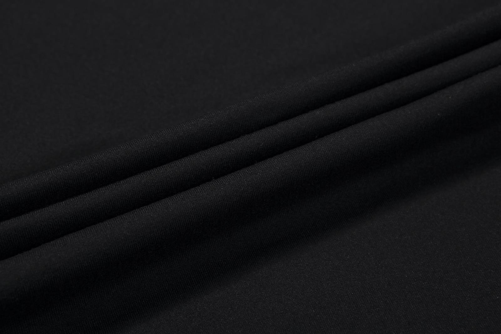 2019夏季男士短袖T恤V領純色體恤打底衫緊身半袖大碼男裝純黑色潮(圖33)