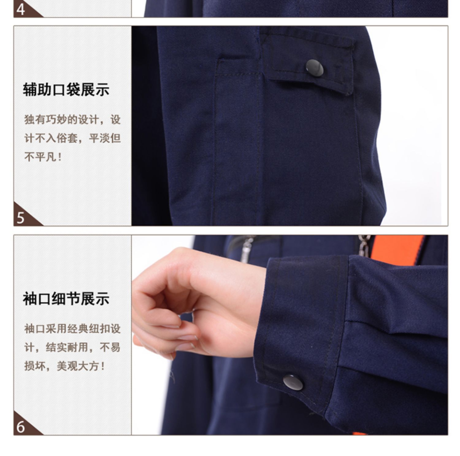 防靜電工作服套裝男長袖內含進口導電絲石化電子加油站工裝工廠(圖15)