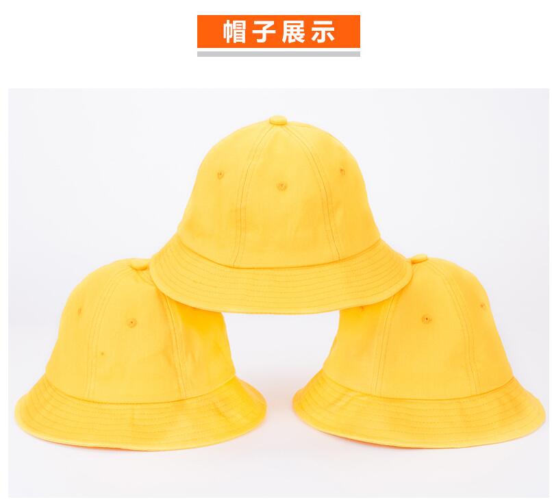 幼兒園秋冬帽子定做日本小朋友小學生安全小黃帽兒童漁夫帽定制男(圖8)
