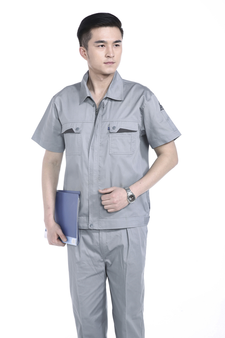短袖工程服套防靜電工服 勞保工作服 維修4S汽修服 工裝制服(圖4)