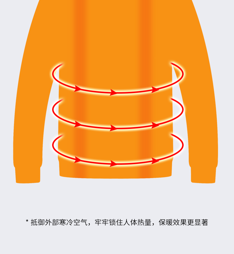 班服衛衣定制聚會團體旅游超市工裝定做加厚秋冬長袖外套印logo(圖8)