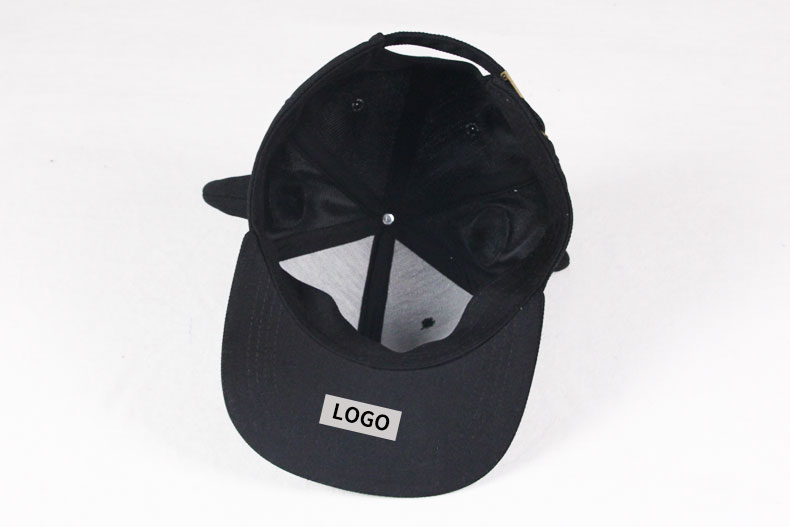 TOPCUL定制黑牛角刺繡印LOGO嘻哈帽男女帽子平沿帽街舞帽棒球帽子(圖7)